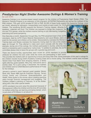 Presbyterian Night Shelter Awesome Outings & Women's Training