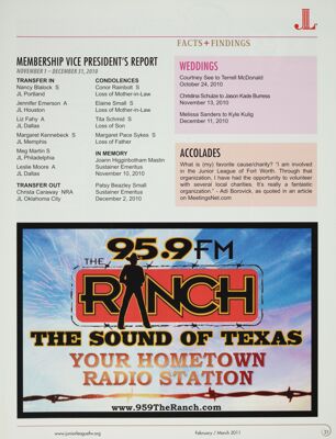 95.9 FM Advertisement, February-March 2011