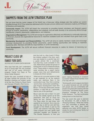 Snippets From the JLFW Strategic Plan