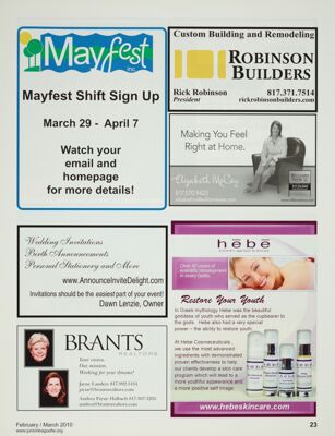 Announce Invite Delight Advertisement, February 2010-March 2010
