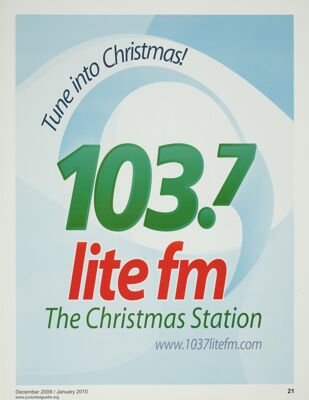 103.7 Lite Fm Advertisement, December 2009-January 2010