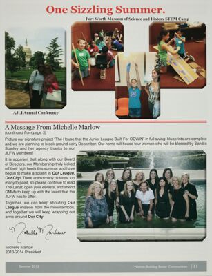 President's Perspective: A Message From Michelle Marlow, Summer 2013, Continued