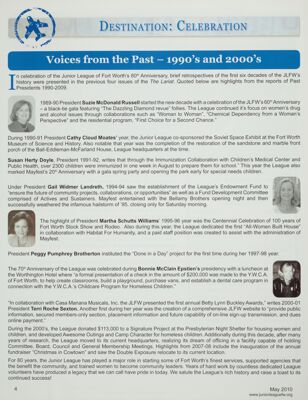 Voices From the Past - 1990's and 2000's