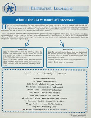 What Is the JLFW Board of Directors?