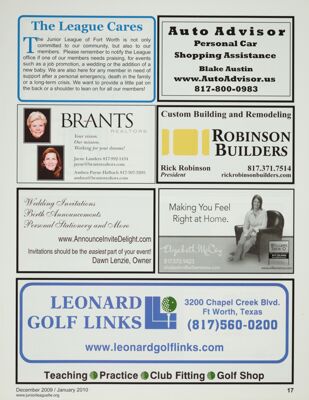 Brants Realtors Advertisement, December 2009-January 2010