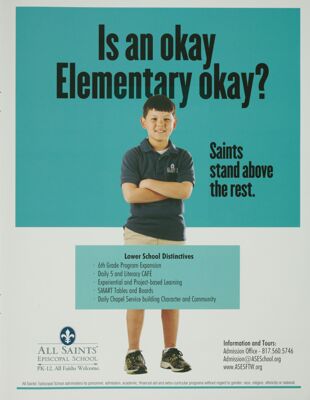 All Saints' Episcopal School Advertisement, Spring 2014