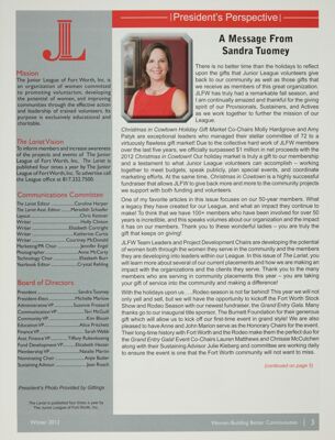 Lariat Publication Information, Winter 2012