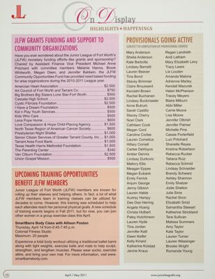 Upcoming Training Opportunities Benefit JLFW Members