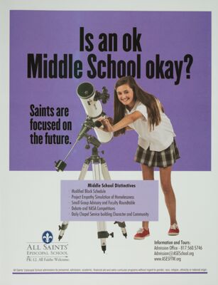 All Saints' Episcopal School Advertisement, May 2014