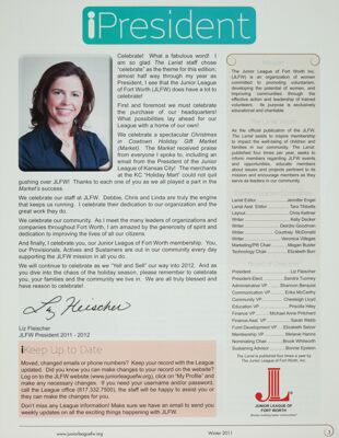 Lariat Publication Information, Winter 2011