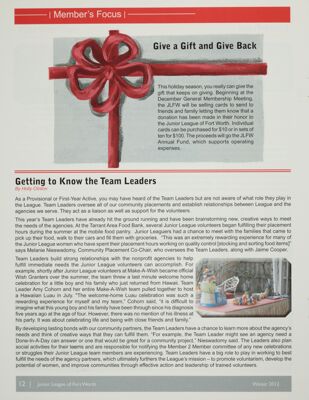 Give a Gift and Give Back, Winter 2012
