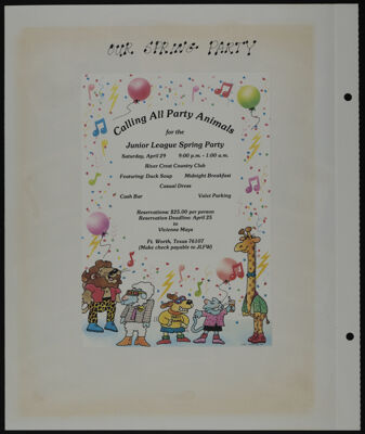 The Junior League of Fort Worth Scrapbook, 1988-1989, Page 40