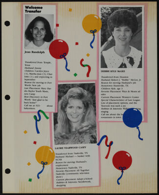 The Junior League of Fort Worth Scrapbook, 1989-1990, Page 17