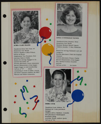 The Junior League of Fort Worth Scrapbook, 1989-1990, Page 21