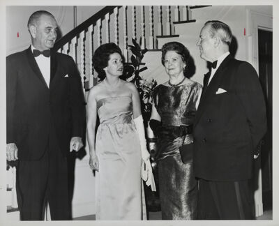prime minister and mrs. pearson with president and mrs. johnson photograph, january 1963 (image)