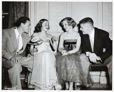 two gamma sigma chapter members with dates photograph, c. 1934 (image)