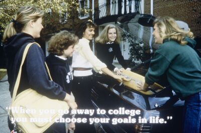 when you go away to college slide, 1980s (image)