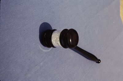 wooden gavel on desk negative 3 (image)