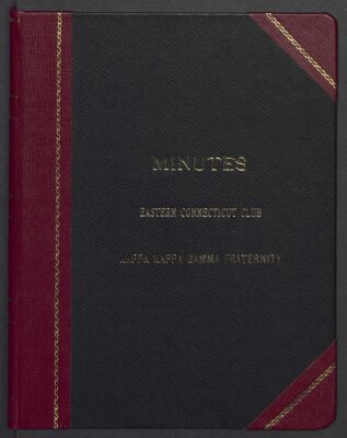eastern connecticut alumnae club minutes book, september 1985-december 1986 (image)