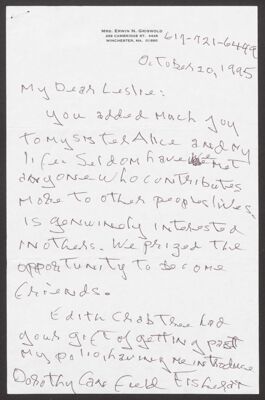 leslie mcnamara to marilyn jennings letter, february 5, 1996 (image)