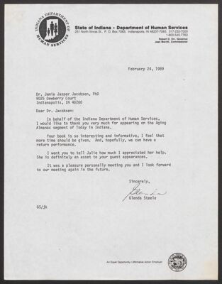marshall yovits to jamia jacobsen letter, august 12, 1986 (image)
