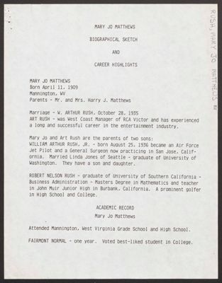 w. rush to mrs. durmont larson letter, november 28, 1988 (image)