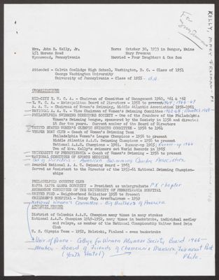 mary kelly biographical information sheet, june 24, 1966 (image)