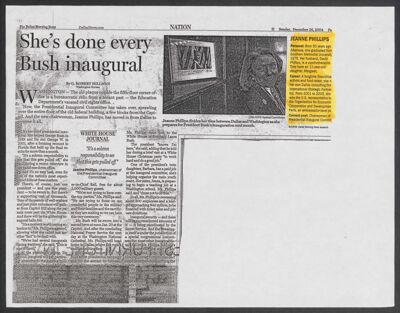 she's done every bush inaugural clipping photocopy, december 26, 2004 (image)