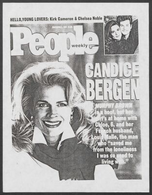 people weekly, november 1991 cover clipping photocopy (image)