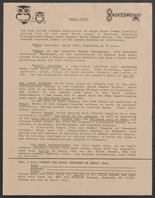 south shore long island alumnae association charter, april 12, 1946 (image)