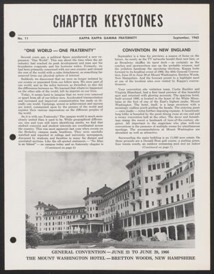 kappa chapter keystones, no. 1, september 1955 (image)