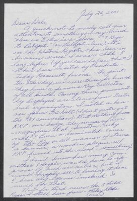 mary kendall to dale brubeck letter 1 (image)