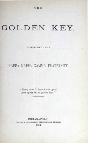 The Golden Key, Vol. 2, No. 3, December 1884 (image)