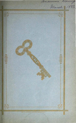 The Golden Key, Vol. 3, No. 3, March 1886 (image)