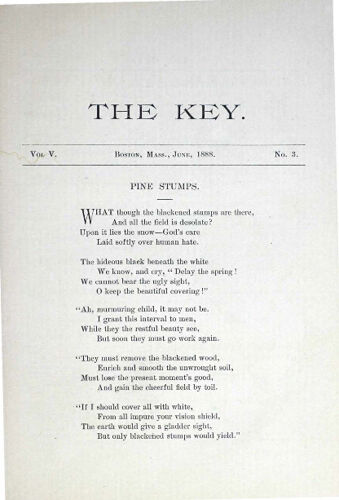 The Key, Vol. 5, No. 3, June 1888 (image)