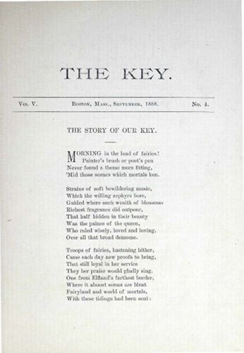 The Key, Vol. 5, No. 4, September 1888 (image)