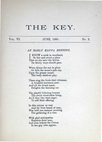 The Key, Vol. 6, No. 3, June 1889 (image)