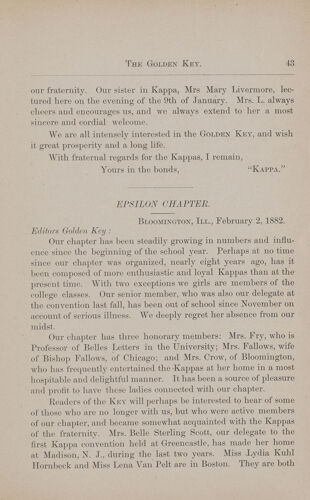 News-Letters: Epsilon Chapter, February 2, 1882 (image)