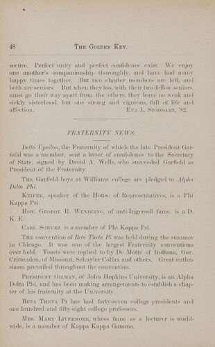 Fraternity News, May 1882 (image)