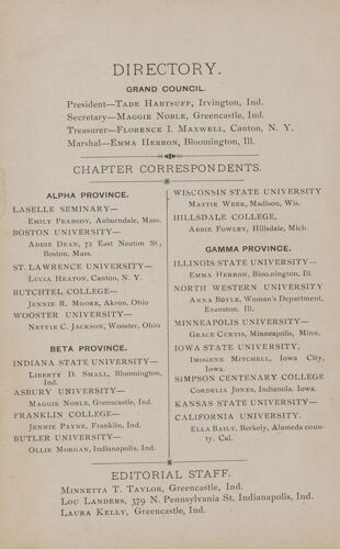 Directory, May 1882 (image)