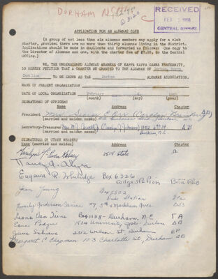 harriet angier to kappa kappa gamma letter, april 28, 1944 (image)