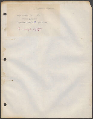 maria brantley to kay pennell letter, july 25, 1945 (image)