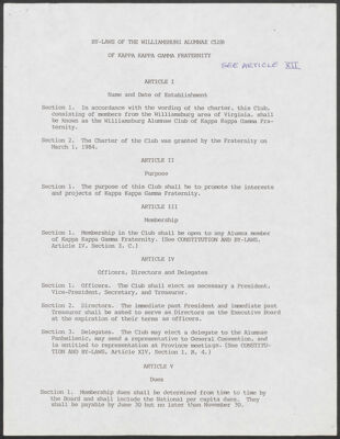 williamsburg alumnae club charter application, march 6, 1941 (image)
