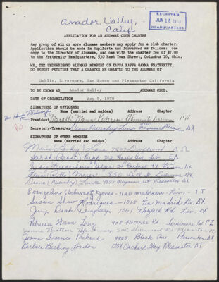 seetie cameron to kay luce note, june 19, 1970 (image)