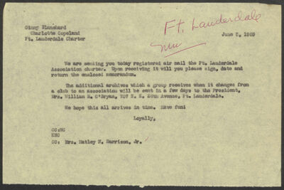 ruth hawkins to charlotte copeland postcard, may 21, 1959 (image)