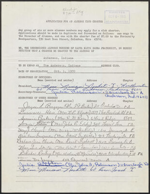 teryl rhodes to ruth lane letter, october 6, 1970 (image)