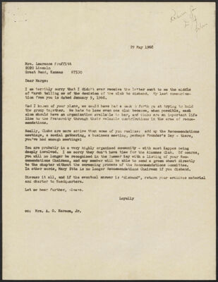 teryl rhodes to marjorie proffitt letter, june 8, 1971 (image)