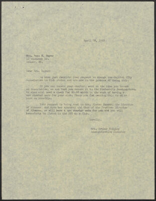 lee ridgley to mary beyer letter, april 28, 1969 (image)