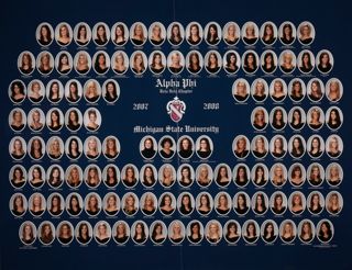 Beta Beta Chapter Composite Photograph, 2007-2008