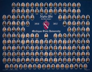 Beta Beta Chapter Composite Photograph, 2016-2017